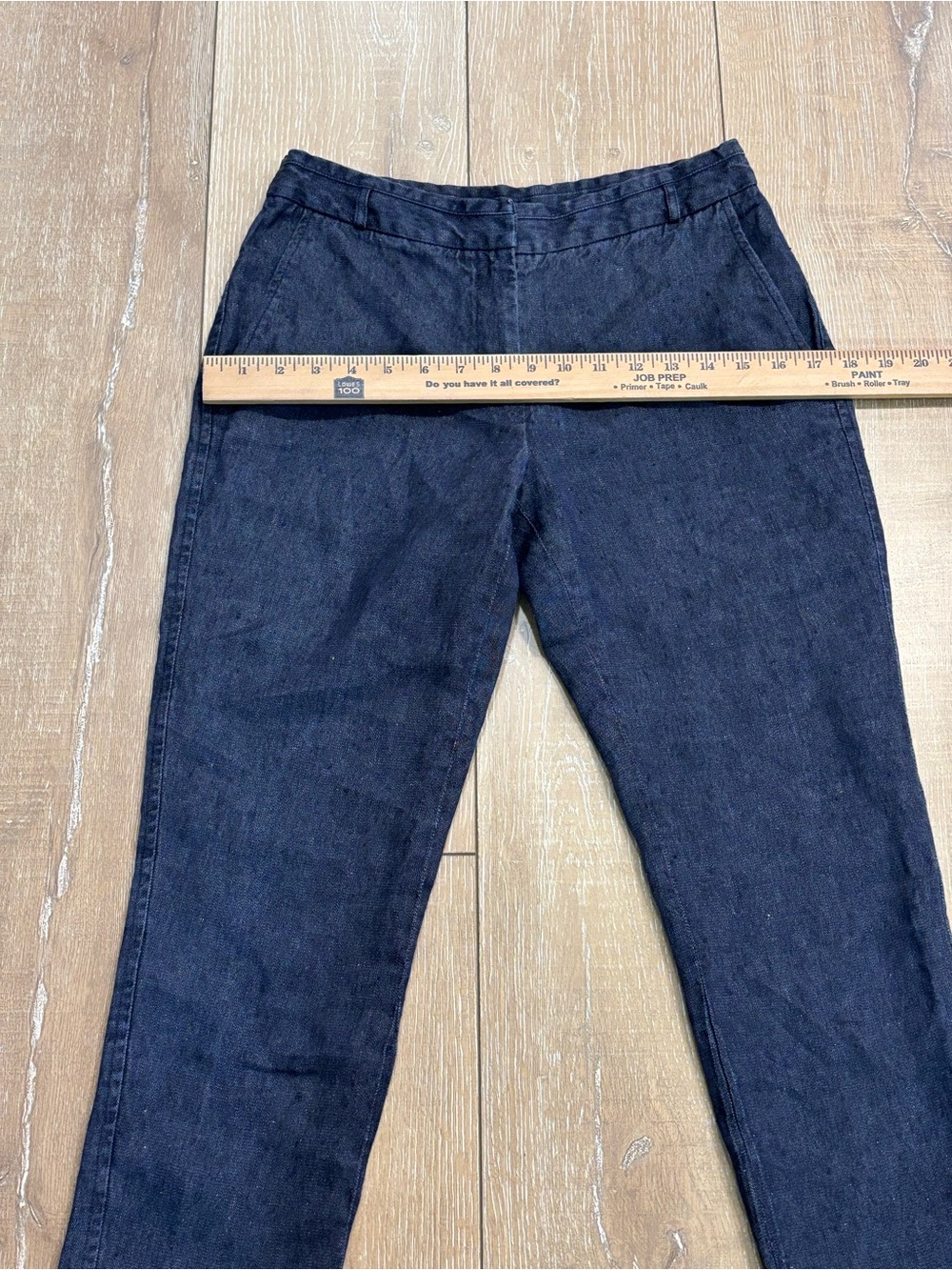Luciano Barbera Women’s Italian 40 Black 100% Linen Straight Leg Pants - Picture 11 of 11